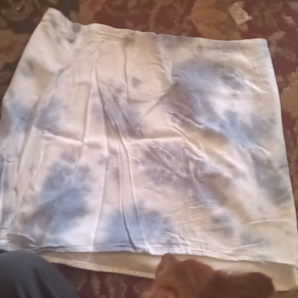 It blue and white skirt